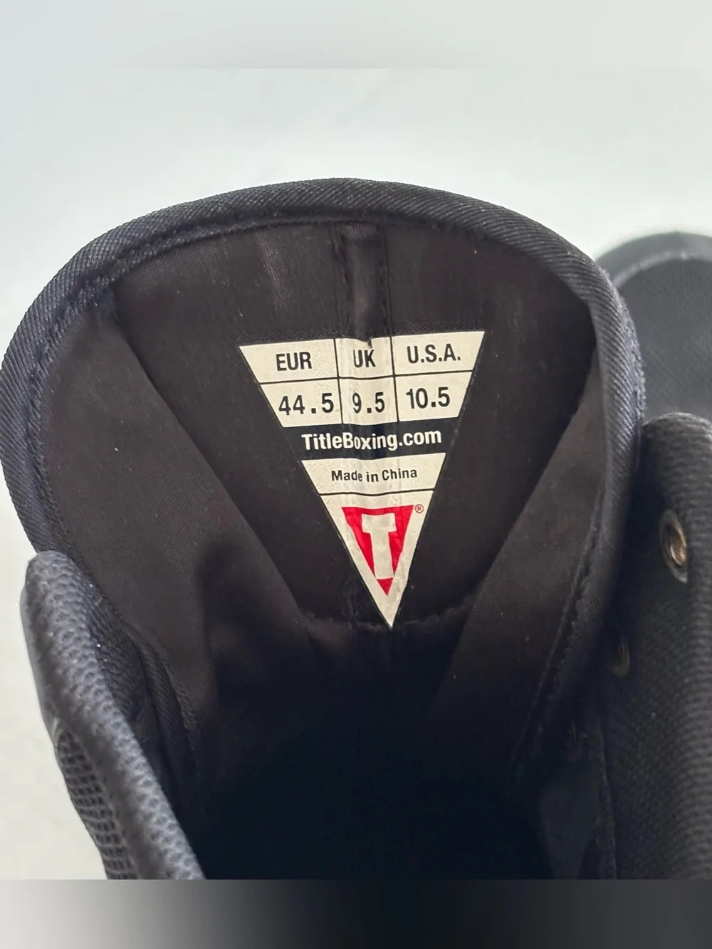 Title Charged Boxing Black Shoes Men’s Size 10.5 - Used Great Condition (No Box)